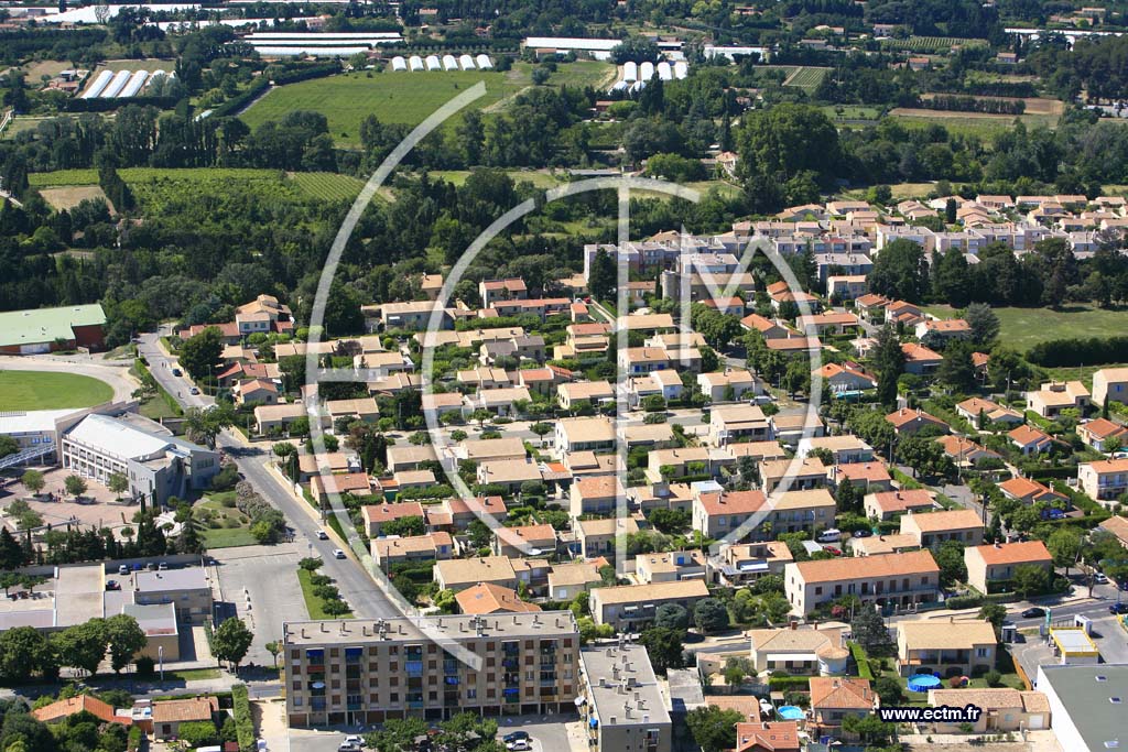 Photo arienne de Carpentras