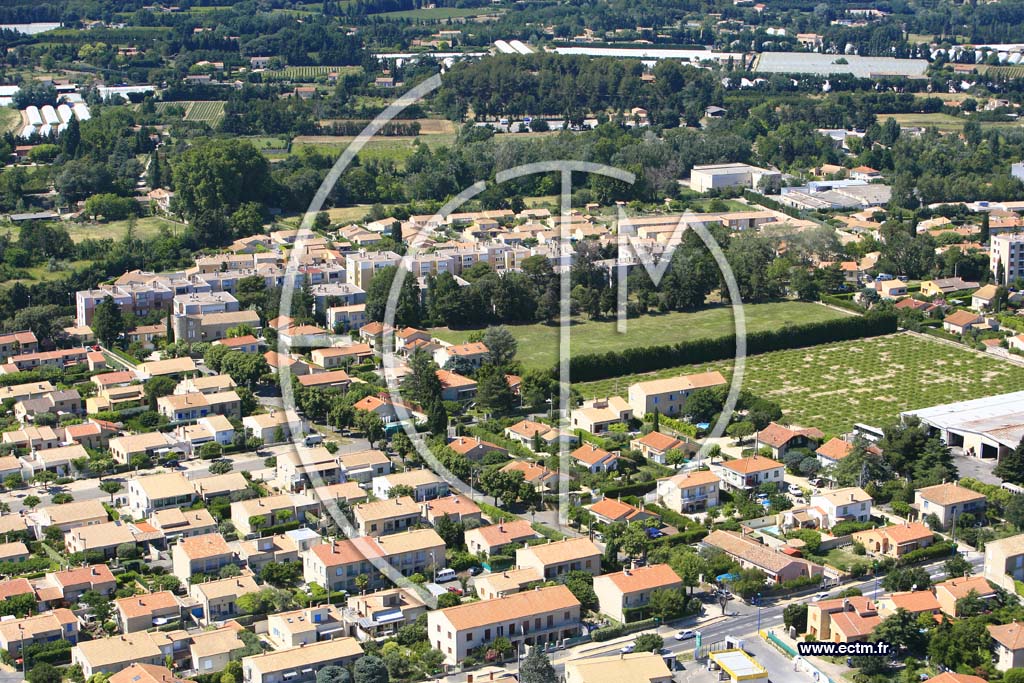 Photo arienne de Carpentras