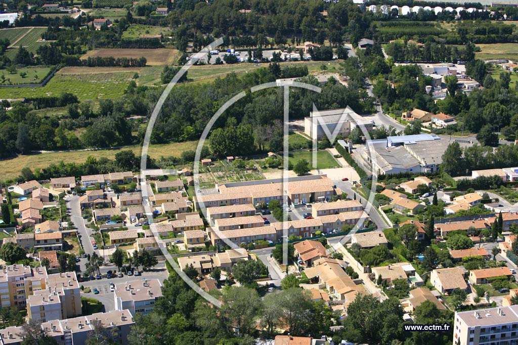 Photo arienne de Carpentras