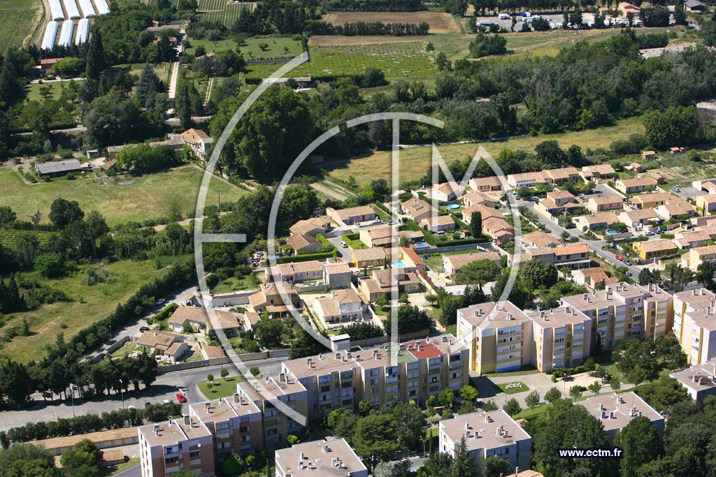 Photo arienne de Carpentras