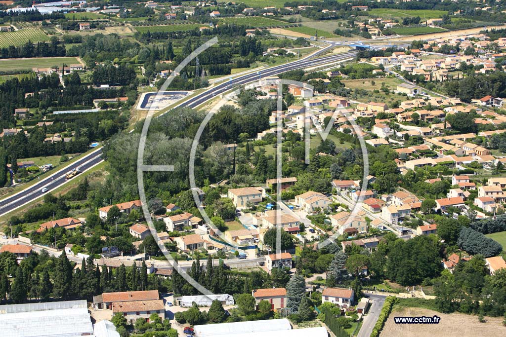Photo arienne de Carpentras