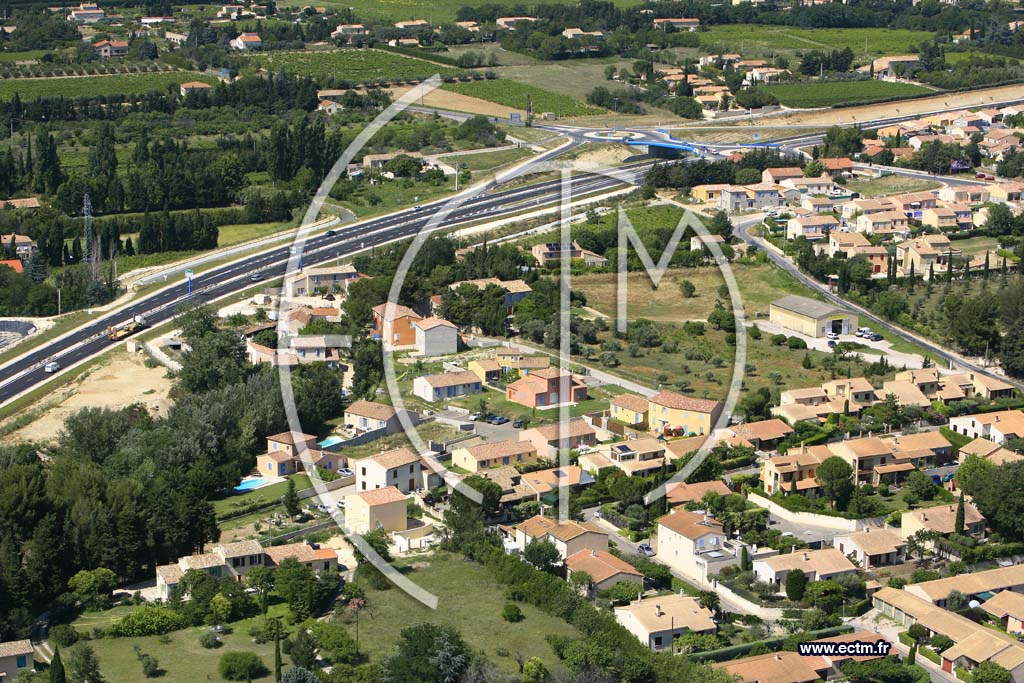 Photo arienne de Carpentras