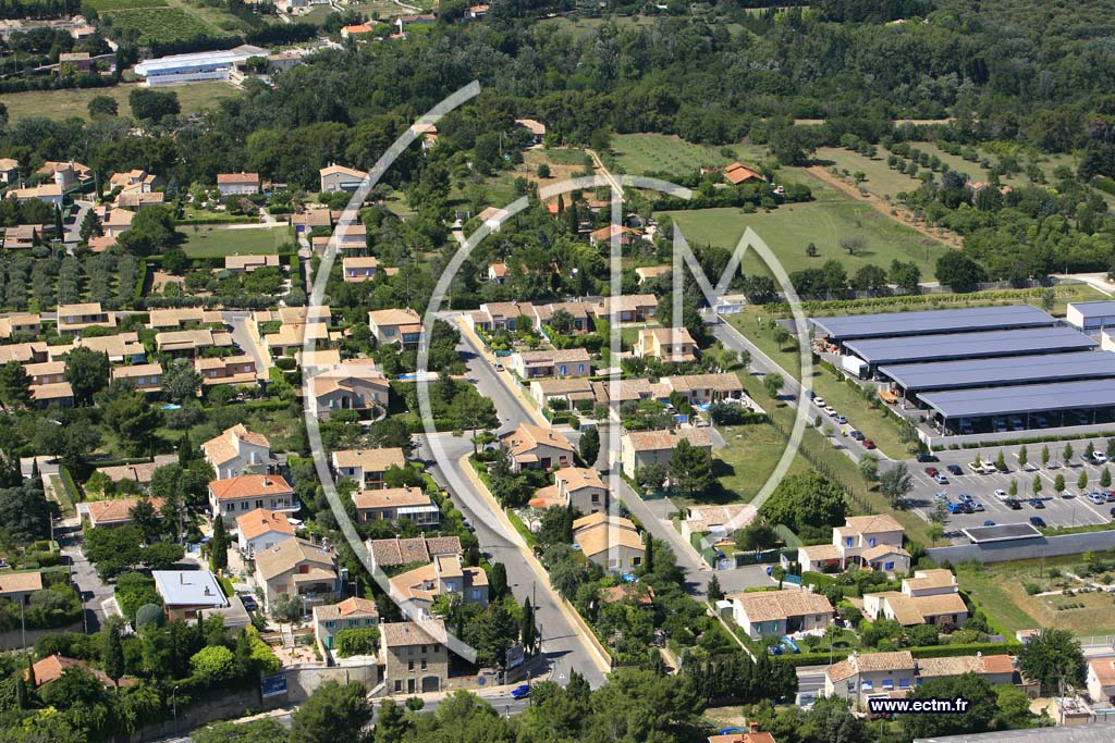 Photo arienne de Carpentras