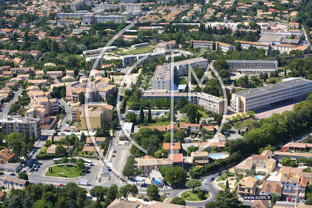 Photo arienne de Carpentras