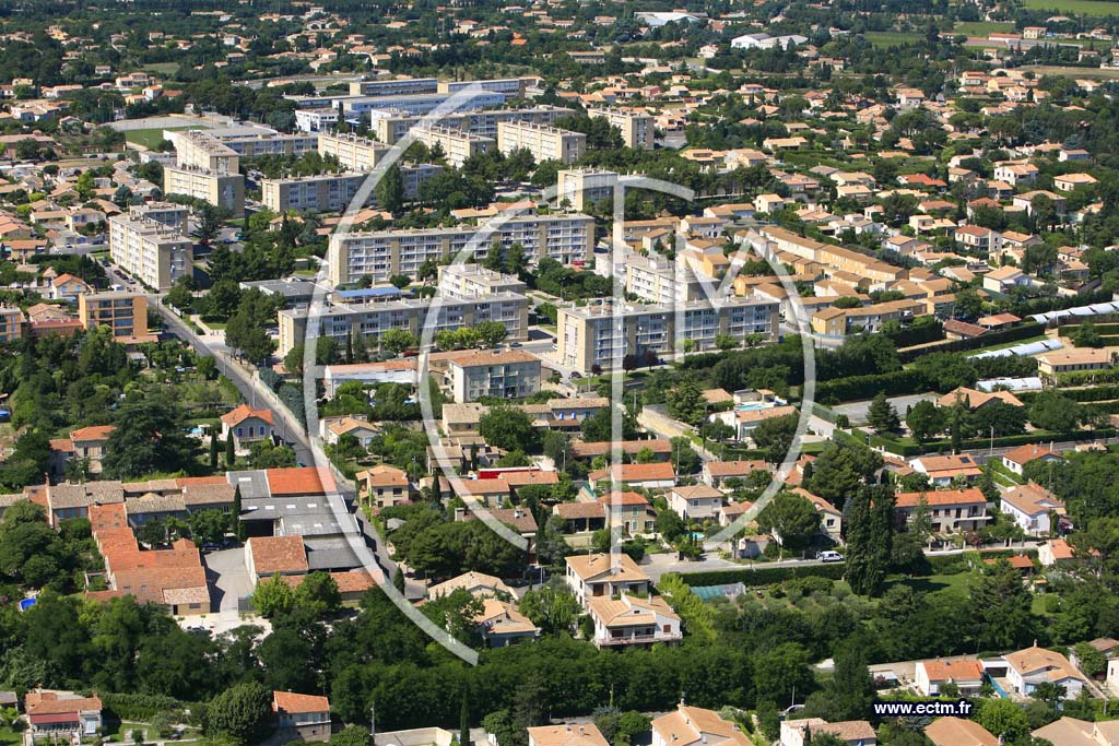 Photo arienne de Carpentras
