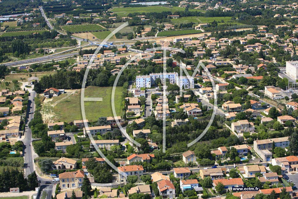 Photo arienne de Carpentras