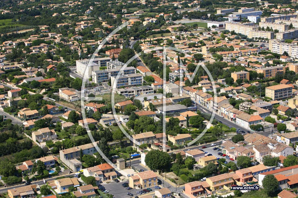 Photo arienne de Carpentras