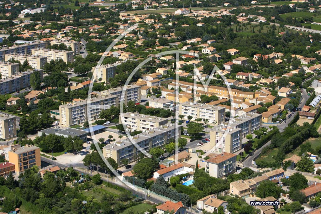 Photo arienne de Carpentras