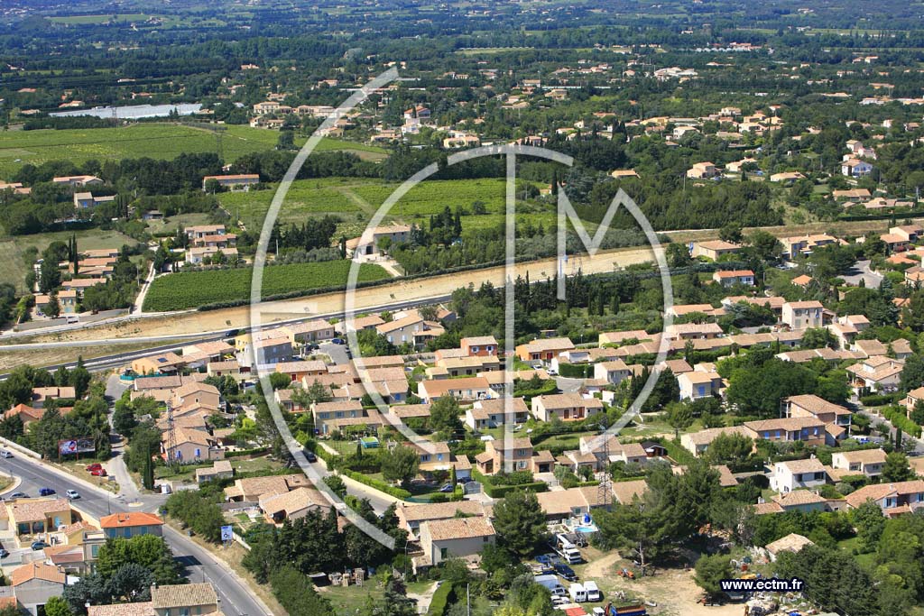 Photo arienne de Carpentras
