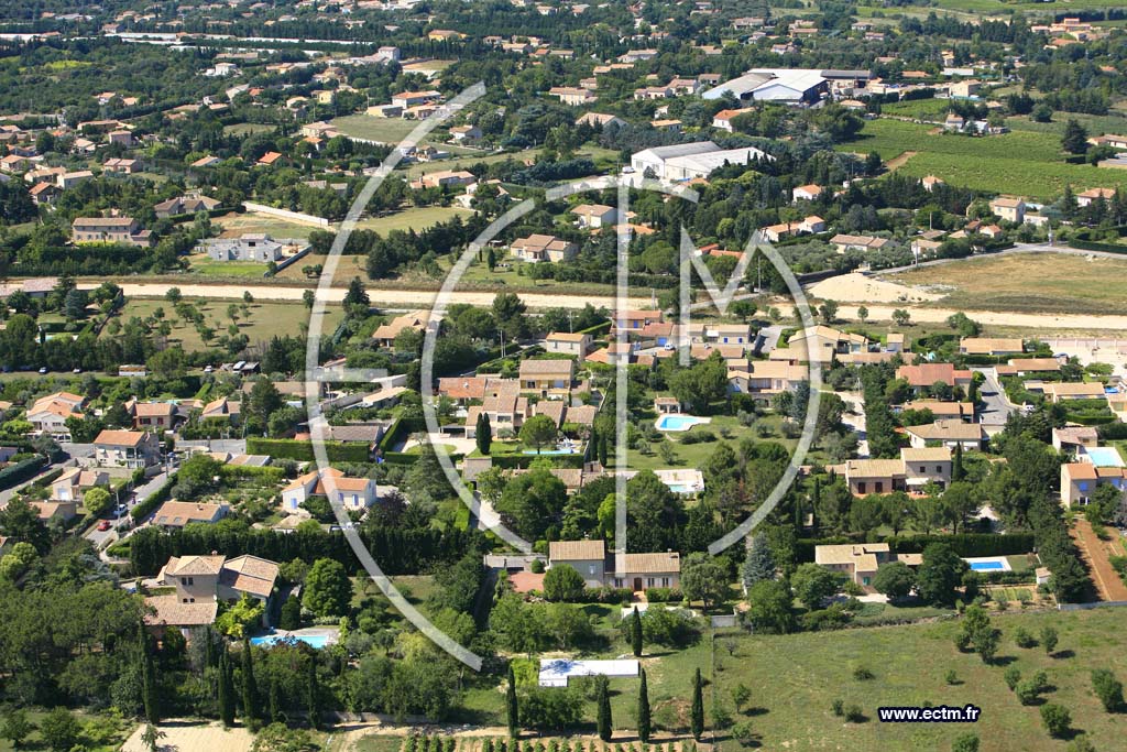 Photo arienne de Carpentras