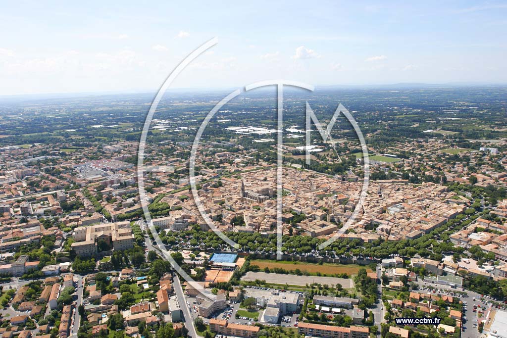 Photo arienne de Carpentras
