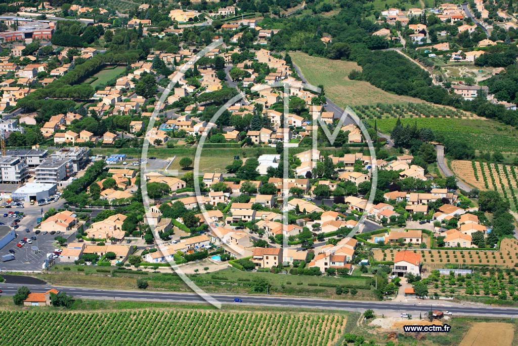 Photo arienne de Clermont l Herault