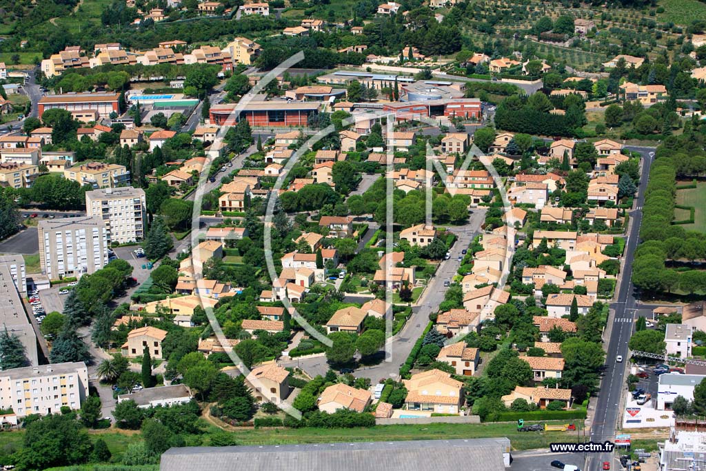 Photo arienne de Clermont l Herault