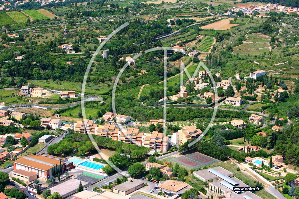 Photo arienne de Clermont l Herault
