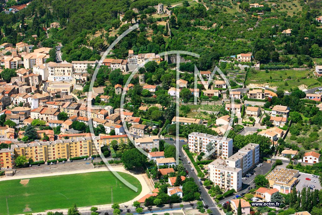 Photo arienne de Clermont l Herault