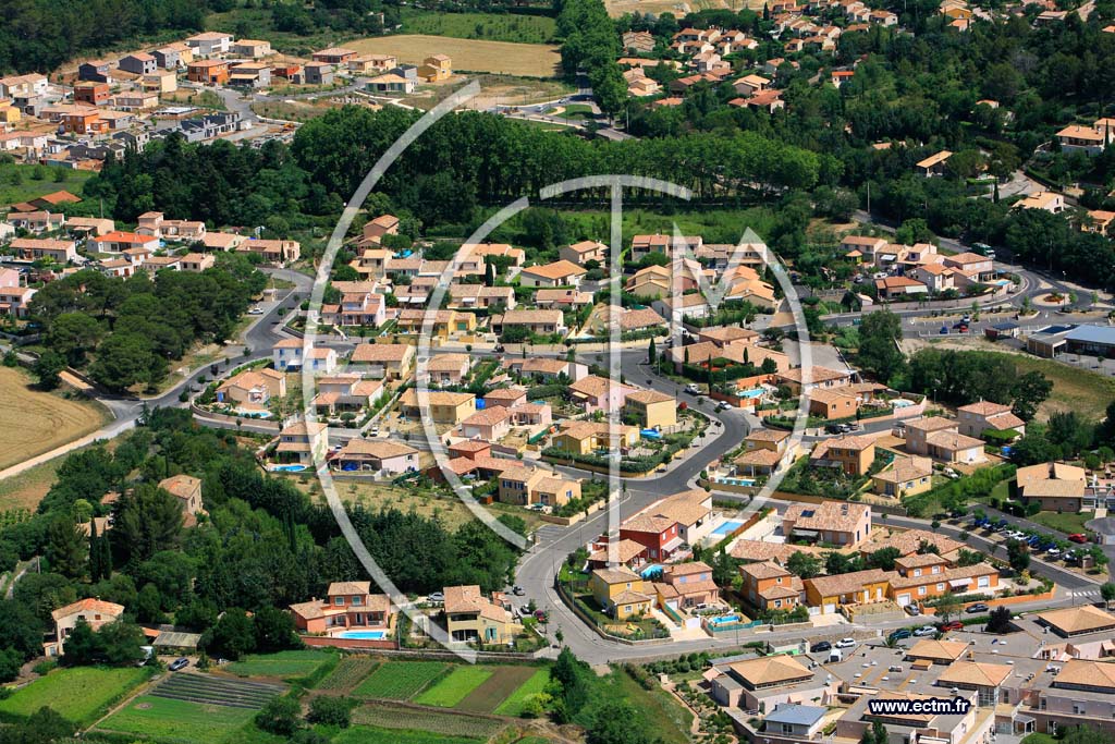 Photo arienne de Clermont l Herault