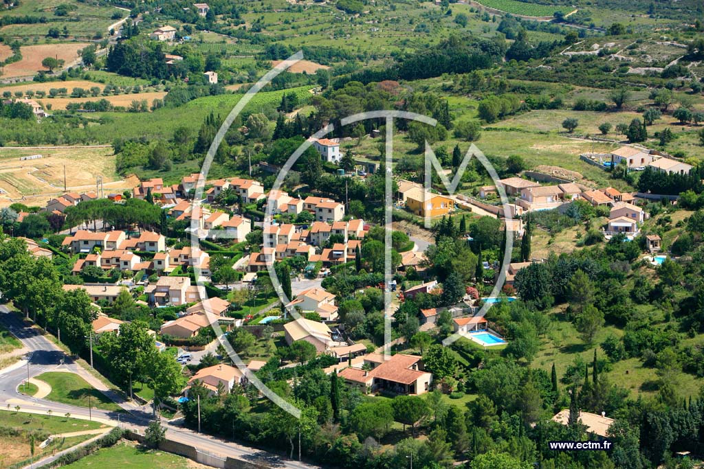 Photo arienne de Clermont l Herault