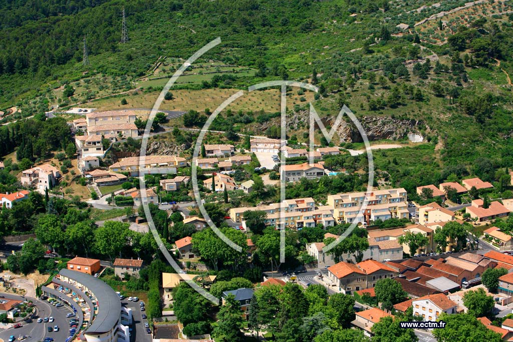 Photo arienne de Clermont l Herault