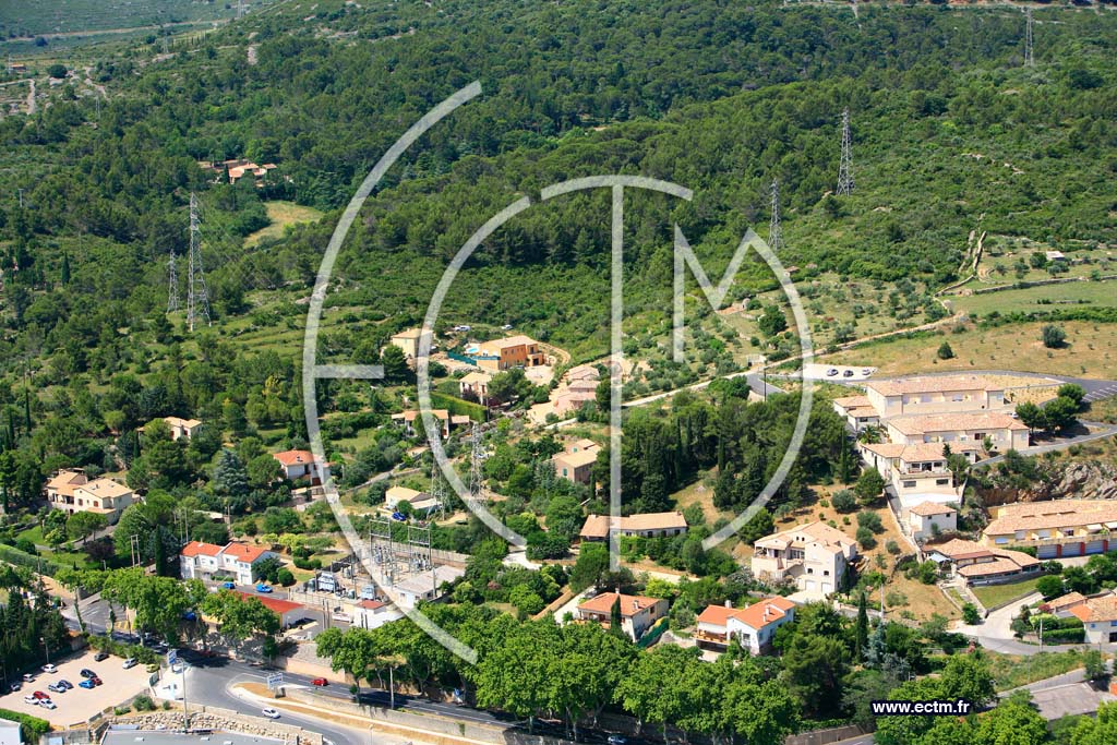 Photo arienne de Clermont l Herault