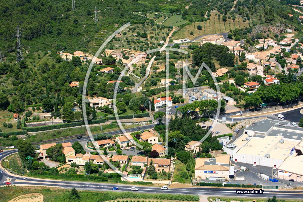 Photo arienne de Clermont l Herault
