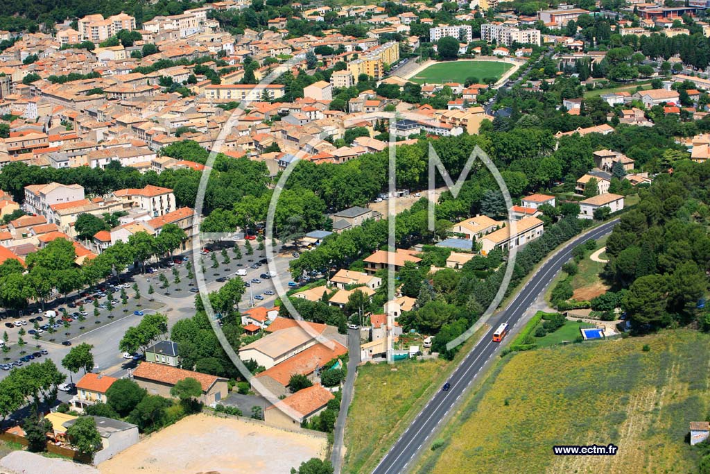 Photo arienne de Clermont l Herault