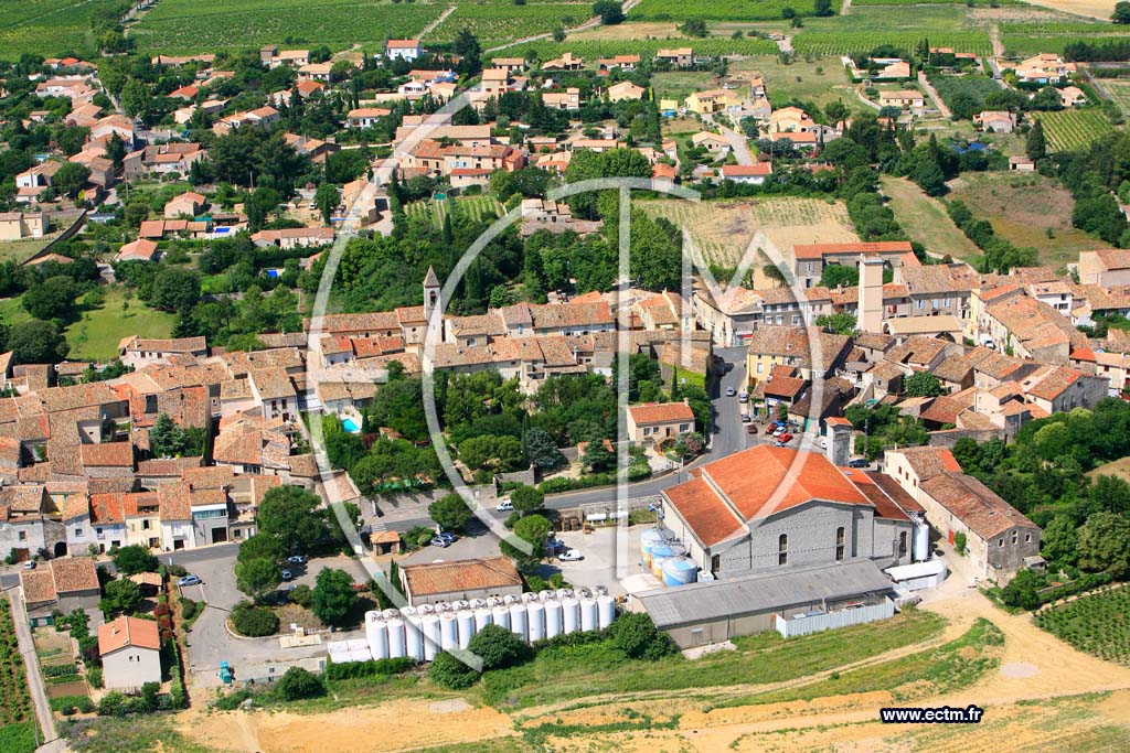 Photo arienne de Montpeyroux