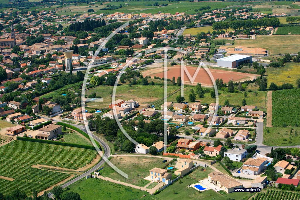Photo arienne de Saint Andre de Sangonis