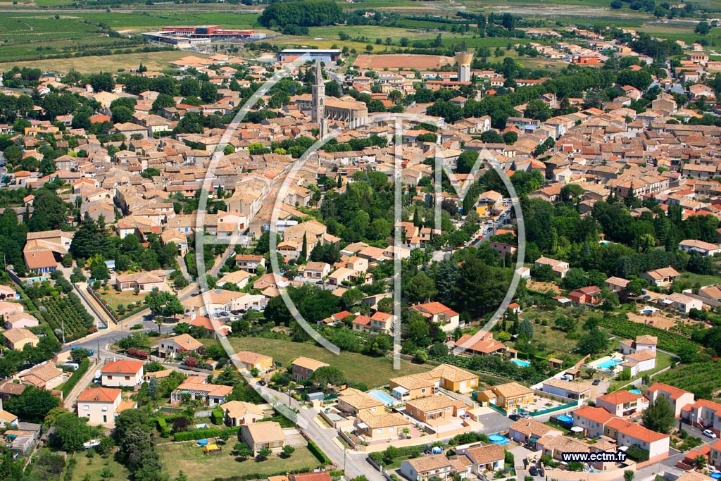 Photo arienne de Saint Andre de Sangonis