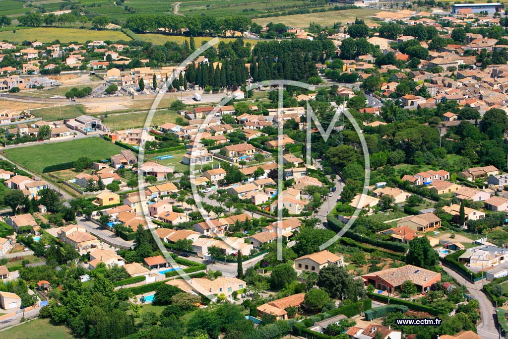 Photo arienne de Saint Andre de Sangonis