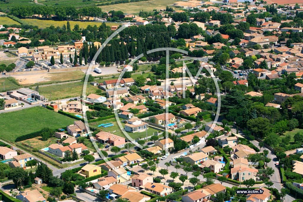 Photo arienne de Saint Andre de Sangonis