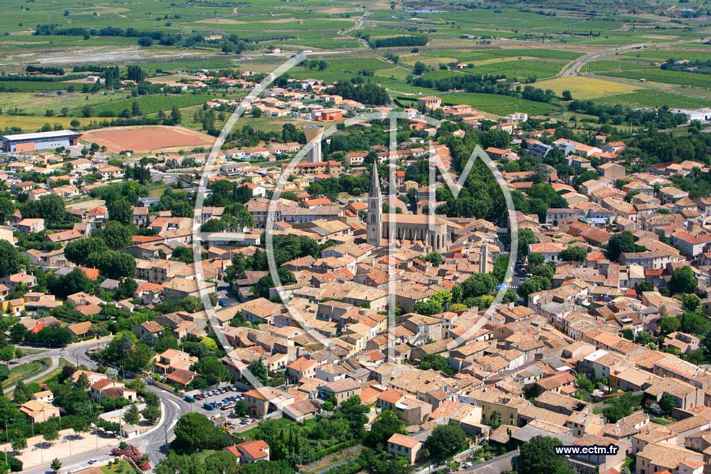 Photo arienne de Saint Andre de Sangonis