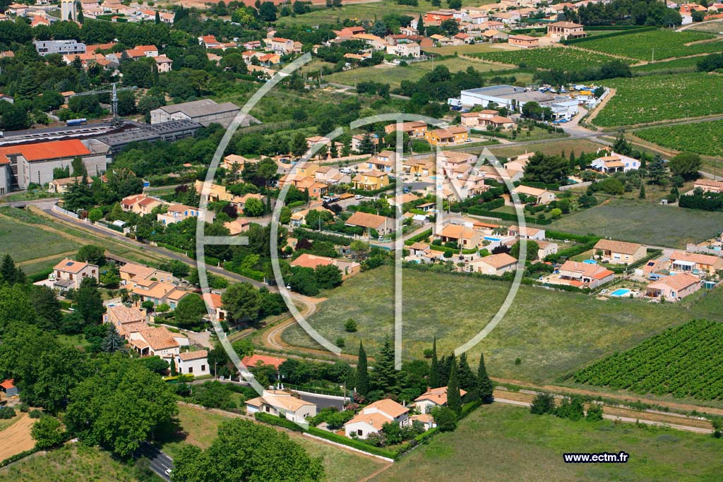 Photo arienne de Saint Andre de Sangonis