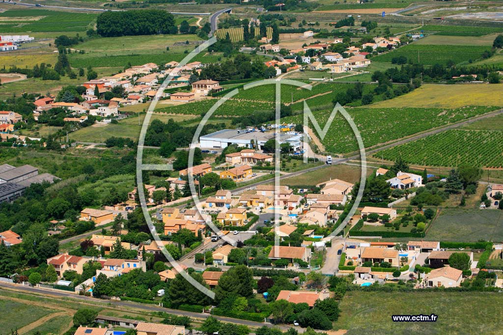 Photo arienne de Saint Andre de Sangonis