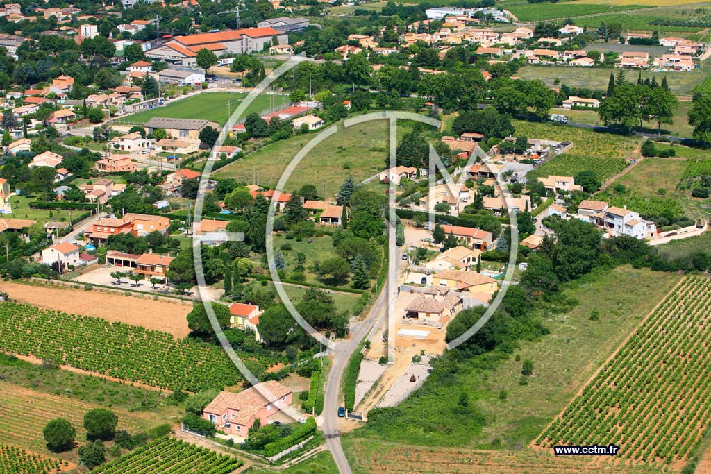 Photo arienne de Saint Andre de Sangonis