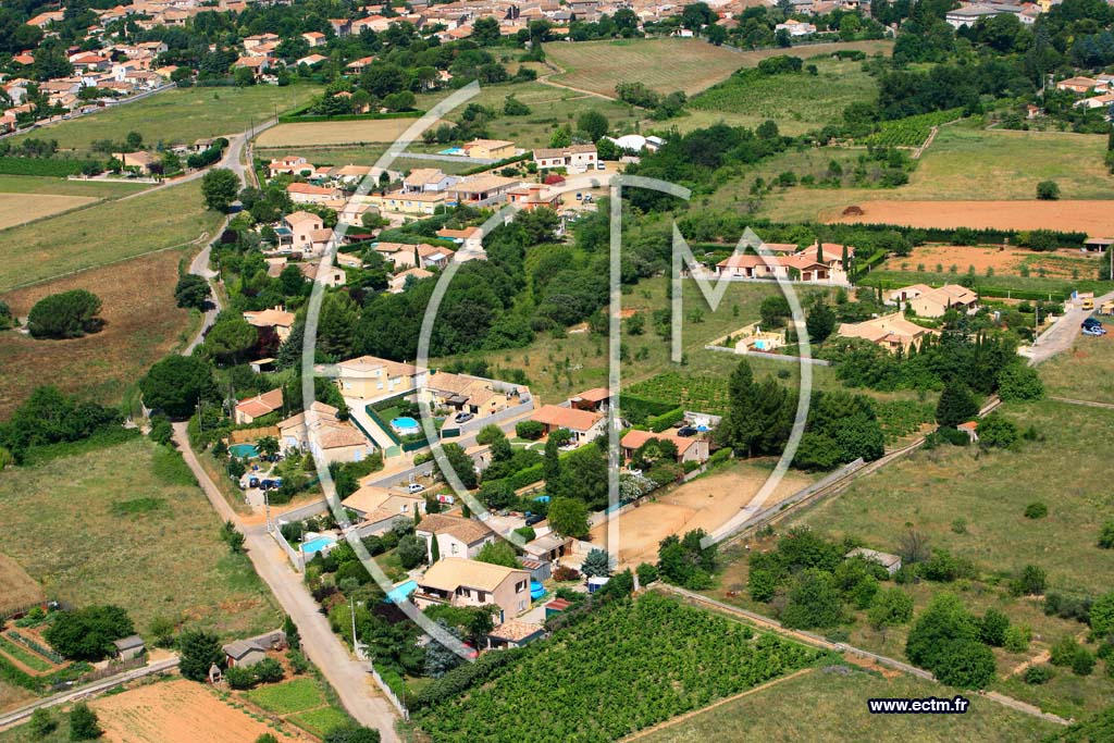 Photo arienne de Saint Andre de Sangonis