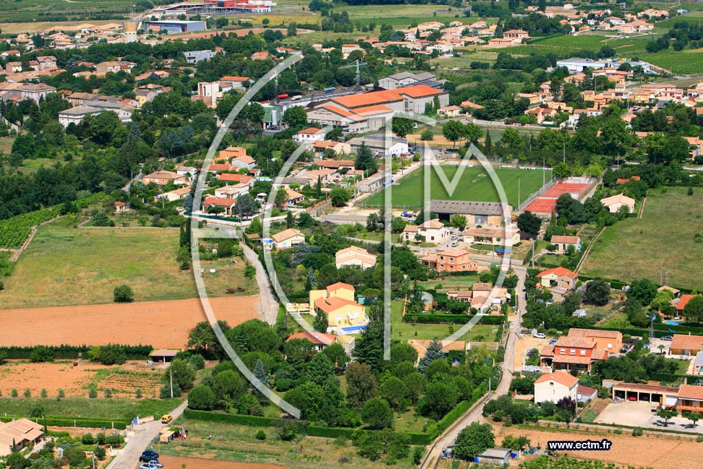 Photo arienne de Saint Andre de Sangonis