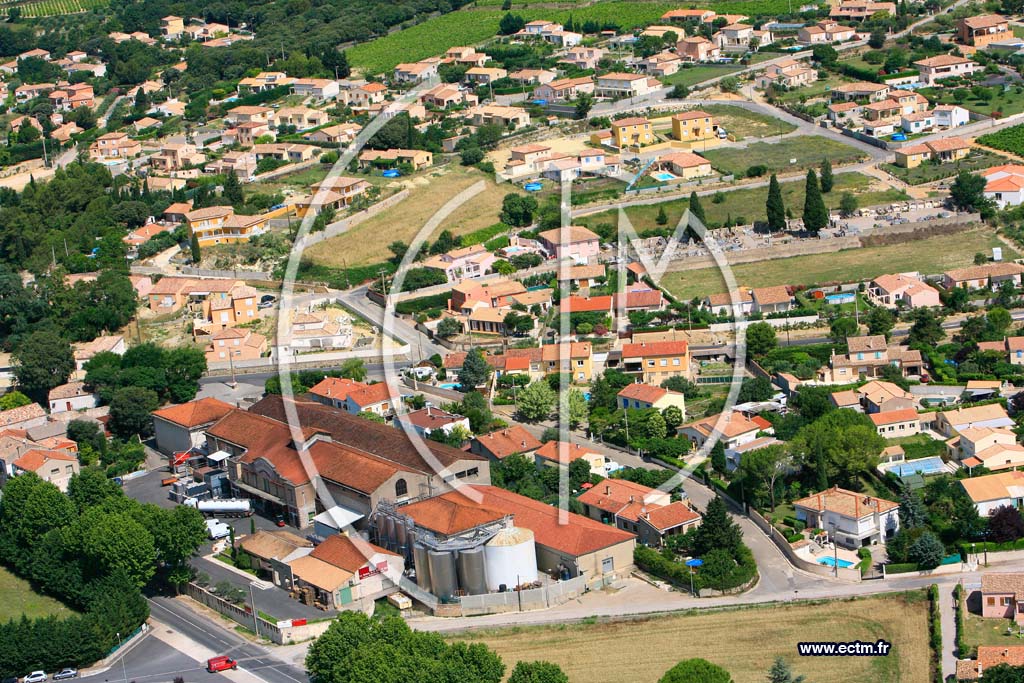 Photo arienne de Saint Felix de Lodez