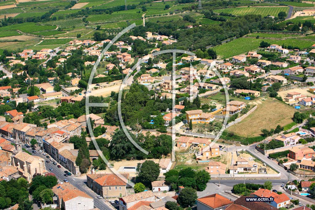 Photo arienne de Saint Felix de Lodez
