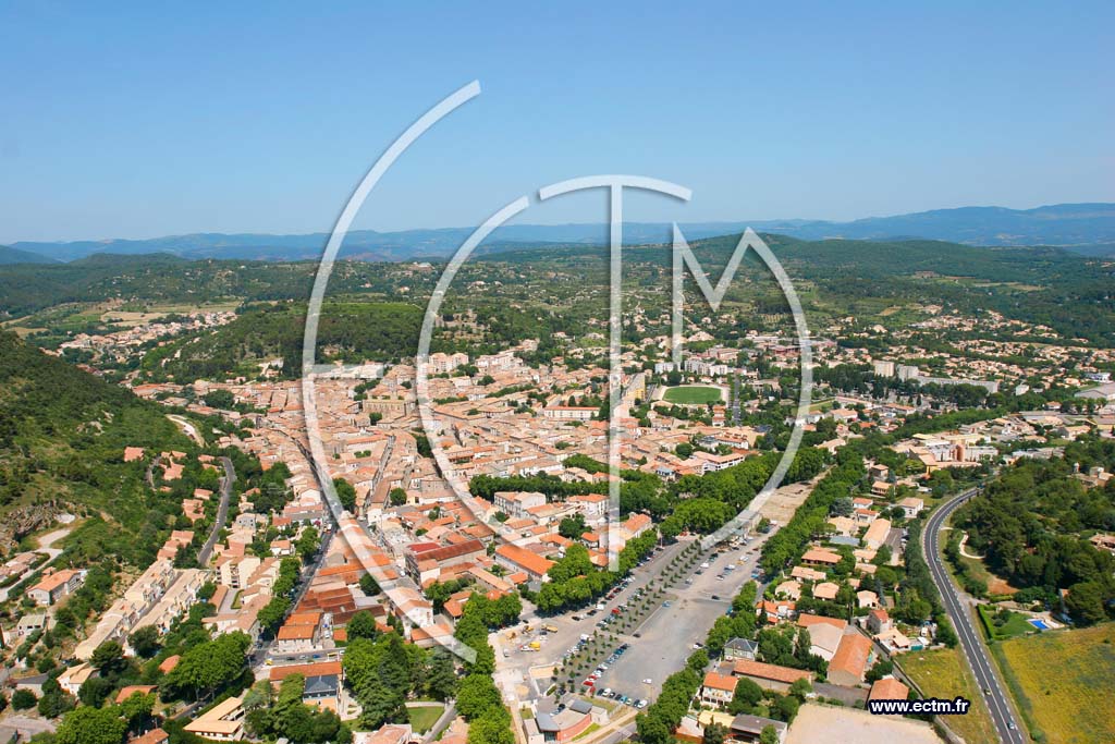 Photo arienne de Clermont l Herault