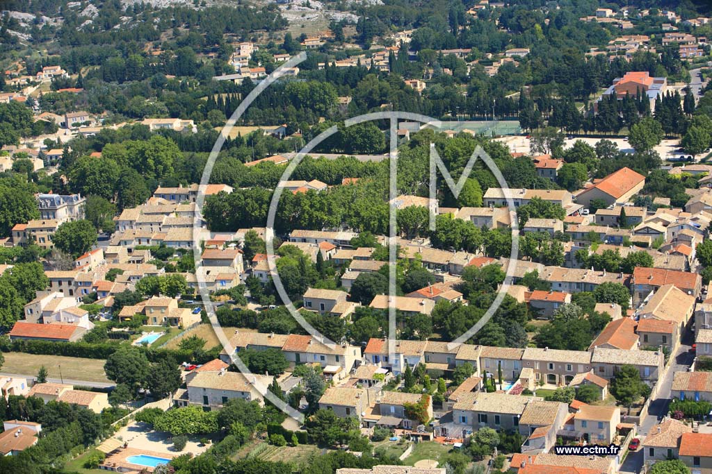Photo arienne de Maussane les Alpilles