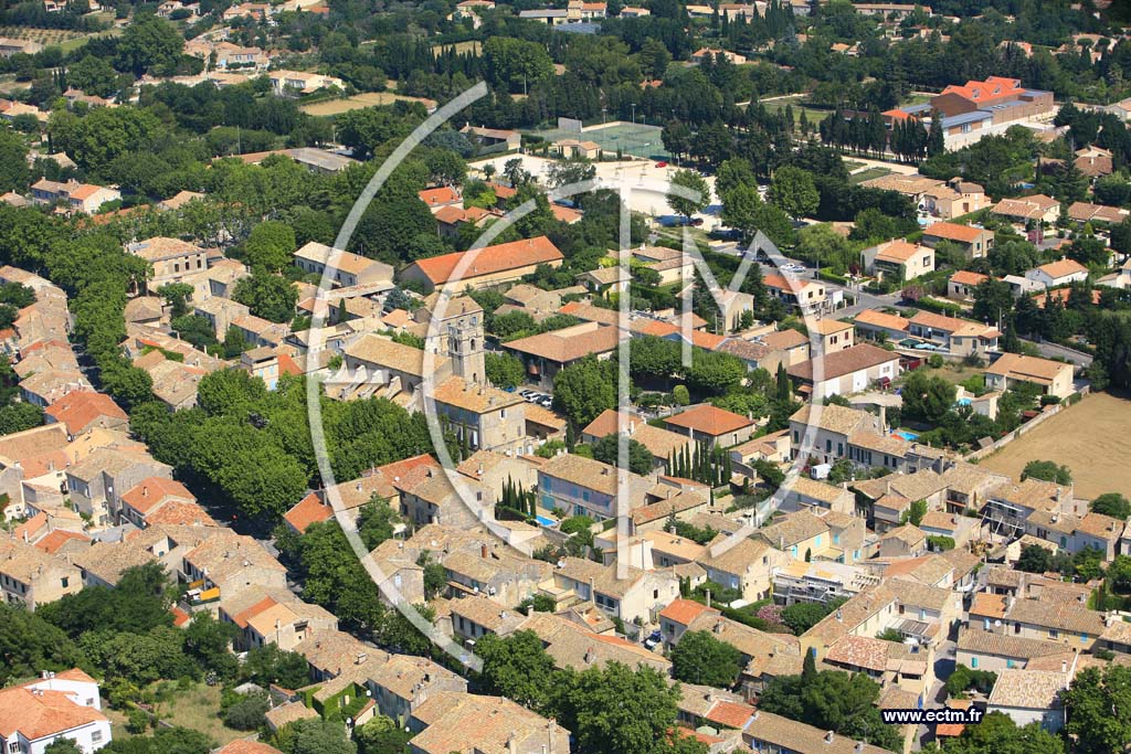 Photo arienne de Maussane les Alpilles