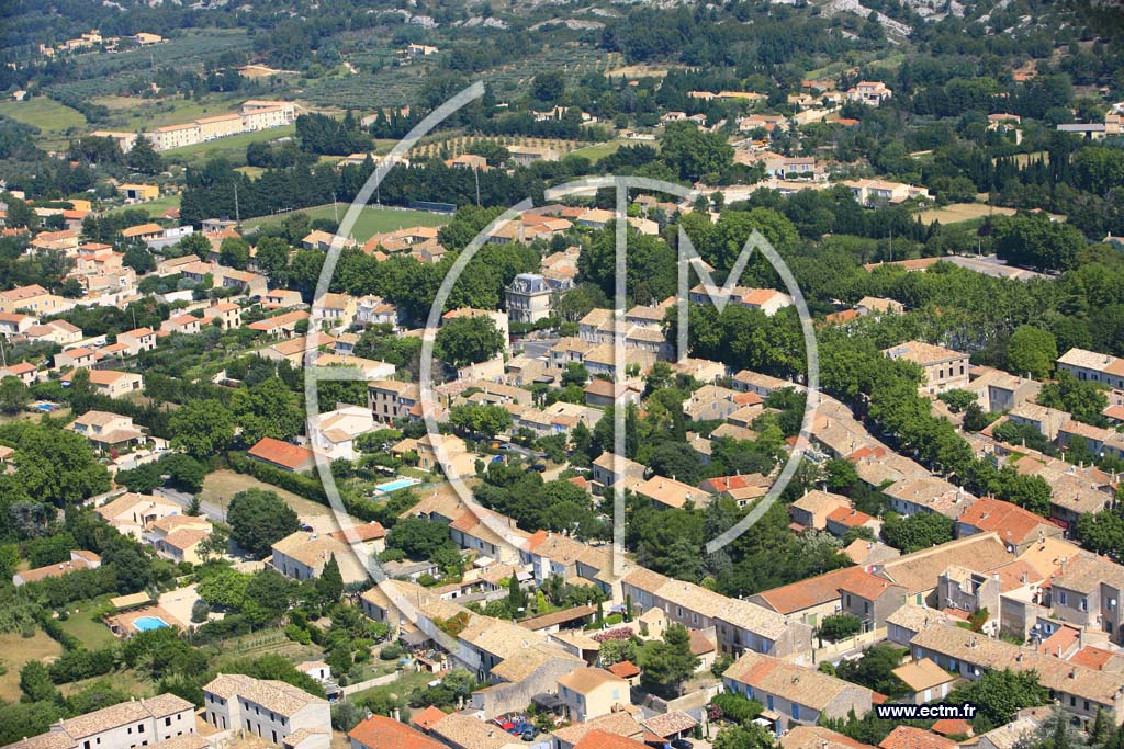 Photo arienne de Maussane les Alpilles