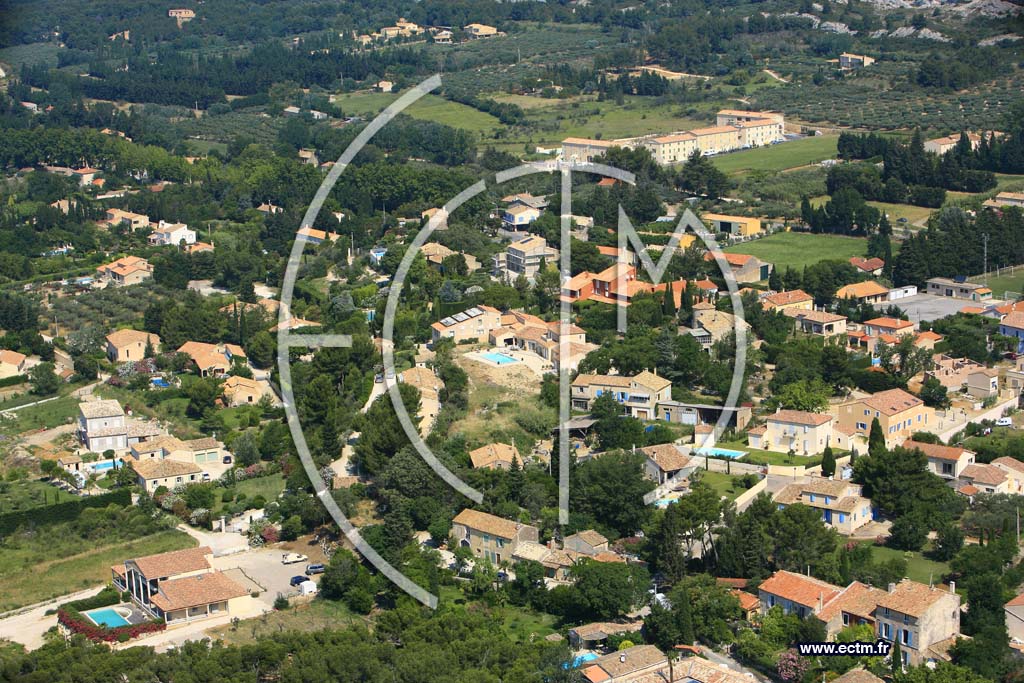 Photo arienne de Maussane les Alpilles