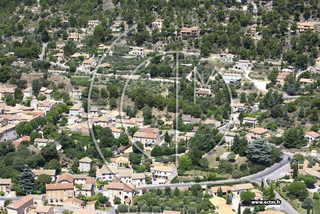 Photo arienne de Beaumes de Venise