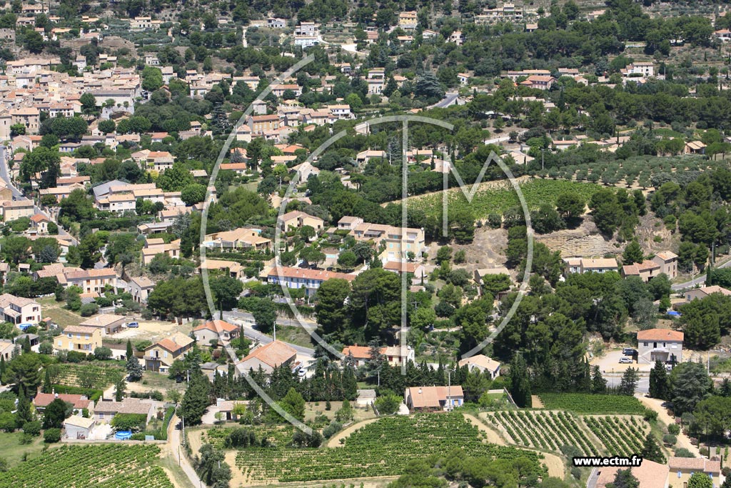 Photo arienne de Beaumes de Venise