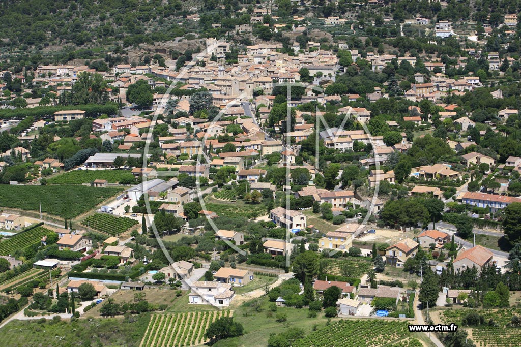 Photo arienne de Beaumes de Venise