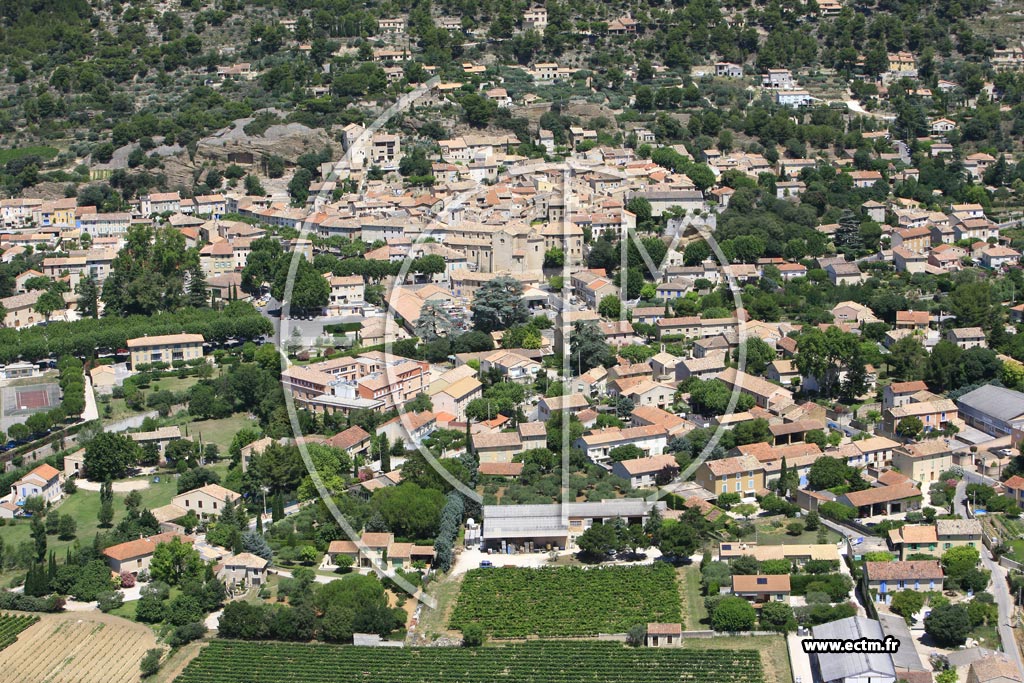 Photo arienne de Beaumes de Venise