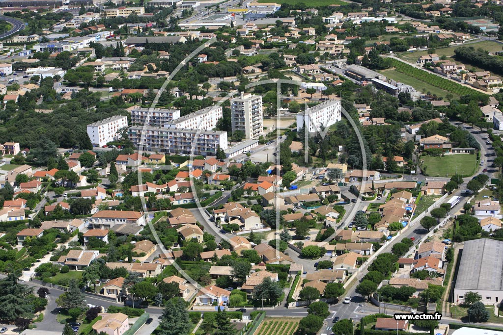 Photo arienne de Bollene