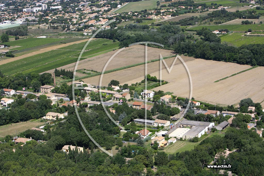 Photo arienne de Bollene