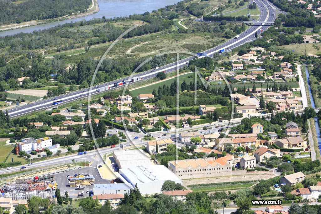 Photo arienne de Bollene